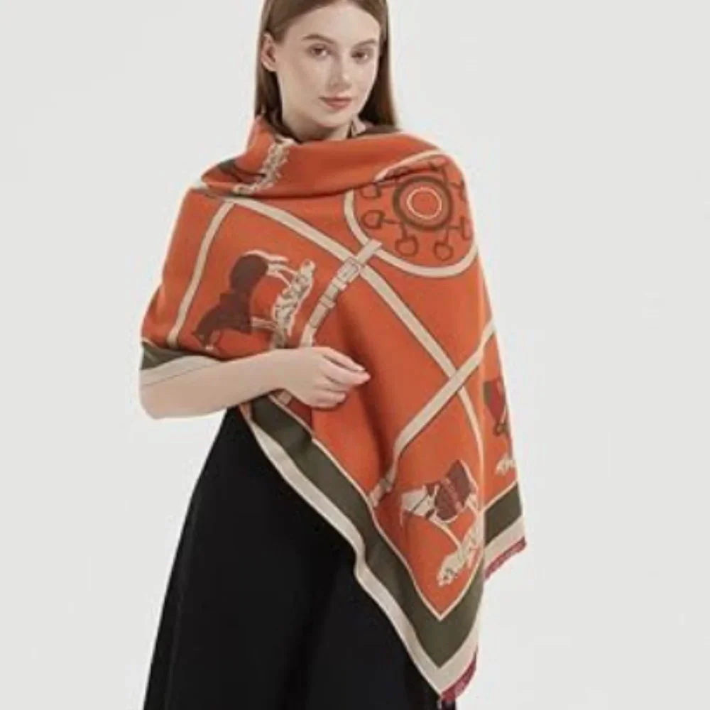 Anthro Kerri Horse Poncho Scarf